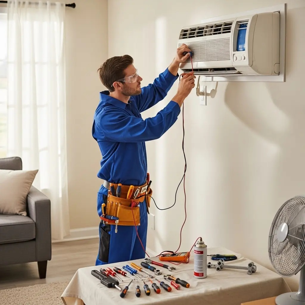 Akyurt Eminçelik Eminçelik klima gaz dolumu ve bakım – Enerji verimliliği artırıldı. - Teknik servis örneği